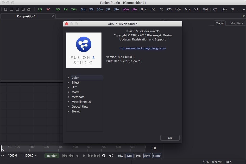 Blackmagic Design Fusion Studio 9 for Mac Download